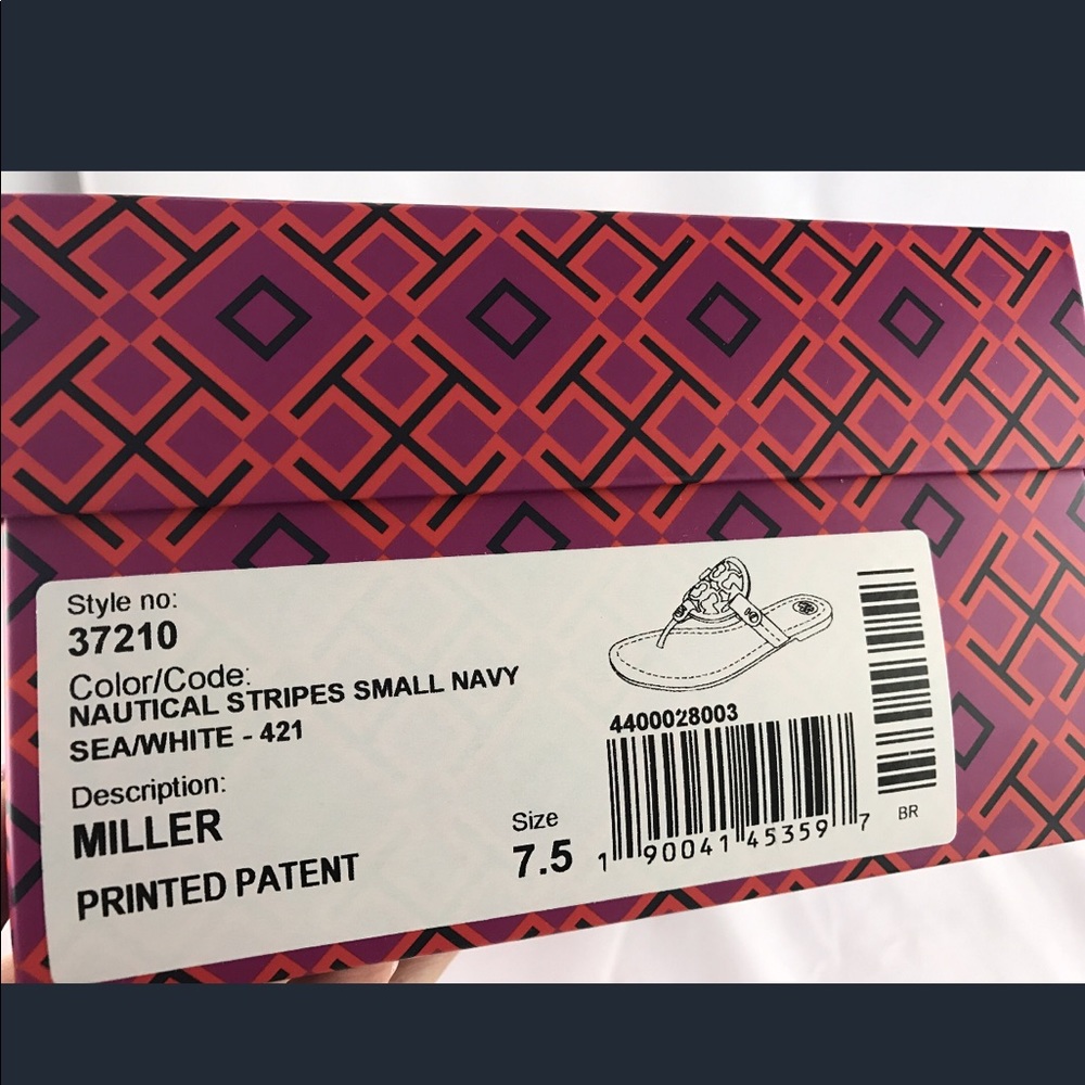 NWT Tory Burch Miller Sandal Patent Leather 7.5/8 - Picture 8 of 8